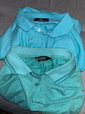 Bundle of Two Men's Member's Mark Brand Size Large Polo Shirts